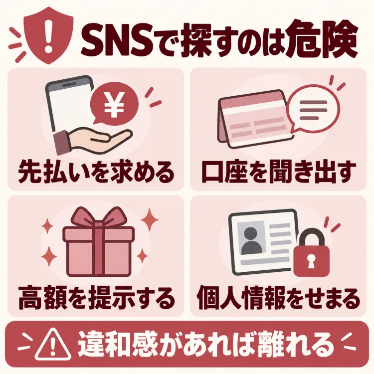 パパ活の相手をSNSで探すのが危険な理由