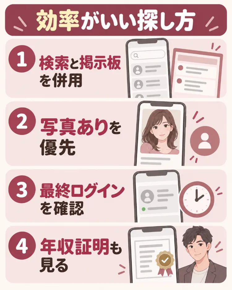 パパ活アプリでパパを効率よく探す方法